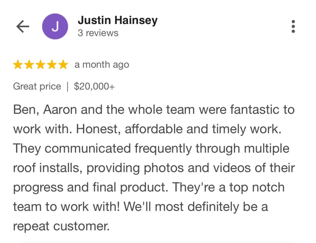 Google Review Ben and Aaron 